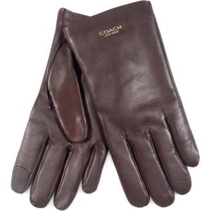 imageCOACH womens Coach New York Womens Leather Tech GloveMaple