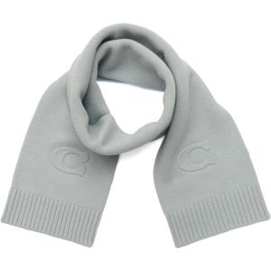 imageCOACH womens Embossed Knit MufflerLight Blue