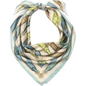 imageCOACH womens Multi Belt Printed Silk SquareBluebellMulti