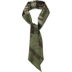 imageCOACH womens Stacked Tabby Printed Wide Silk SkinnyOlive Multi