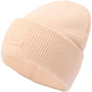 imageCoach Womens Embossed C Knit BeaniePeach