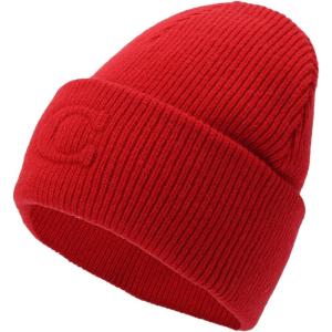 imageCoach Womens Embossed C Knit BeanieSport Red