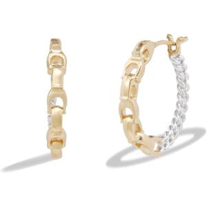 imageCoach Womens Signature Mixed Hoop Earrings