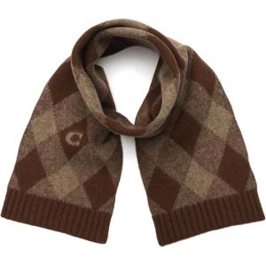 imageCoach womens Argyle Knit MufflerGreyBrown