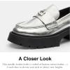imageCOACH Womens Leah Platform LoaferSilver