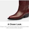 imageCOACH womens Aria Loved Leather Tall Cowboy BootMerlot