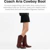 imageCOACH womens Aria Loved Leather Tall Cowboy BootMerlot