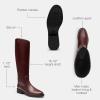 imageCOACH womens Park Tall Leather BootMerlot