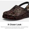 imageCoach Womens Sculpted C Platform Clog in Leopard PrintDark Leopard