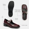 imageCoach Womens Tea Rose Mary Jane Flat Merlot 8