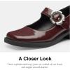 imageCoach Womens Tea Rose Mary Jane Flat Merlot 8