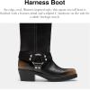 imageCoach womens Harness Loved Leather BootBlack