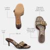 imageCoach womens Margot Sandal in Signature JacquardOakMaple