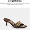 imageCoach womens Margot Sandal in Signature JacquardOakMaple