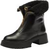 imageCOACH womens Leah Platform Zip BootieBlack