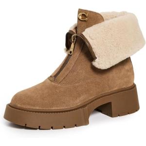 imageCoach Leah Platform Zip BootieCoconutNatural