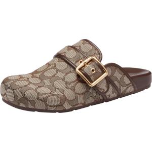 imageCoach Womens Archival Buckle Clog in Signature JacquardOakMaple