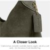 imageCoach Brooklyn Shoulder Bag 34Olive Suede
