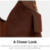 imageCoach Brooklyn Shoulder Bag 34Warm Brown Suede
