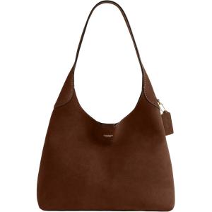 imageCoach Brooklyn Shoulder Bag 34Warm Brown Suede