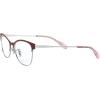 imageCOACH Womens Hc5111 Cat Eye Prescription Eyewear FramesBurgundySilverDemo Lens