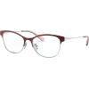 imageCOACH Womens Hc5111 Cat Eye Prescription Eyewear FramesBurgundySilverDemo Lens