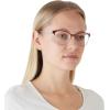 imageCOACH Womens Hc5111 Cat Eye Prescription Eyewear FramesBurgundySilverDemo Lens