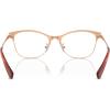 imageCOACH Womens Hc5111 Cat Eye Prescription Eyewear FramesNutmegRose GoldDemo Lens