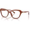imageCOACH Womens Hc6273u Universal Fit Hexagonal Prescription Eyewear FramesMilky HazelnutDemo Lens