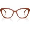 imageCOACH Womens Hc6273u Universal Fit Hexagonal Prescription Eyewear FramesMilky HazelnutDemo Lens