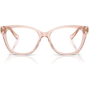 imageCOACH womens Hc6120 Square Prescription Eyewear FramesTransparent Dusty RoseDemo Lens