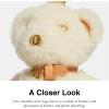 imageCoach Plushie Bag CharmBear  Cream