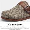 imageCOACH Mens Buckle Clog in Signature JacquardOakVintage Brown