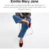 imageCOACH Womens Emilia Mary Jane FlatsMerlot