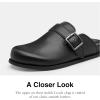 imageCoach Mens Buckle ClogCharcoalBlack