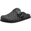 imageCOACH Mens Buckle Clog in Signature JacquardGraphiteBlack