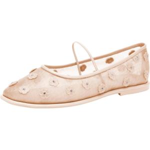 imageCOACH Womens Emilia Mary Jane FlatsBlush Tea Rose