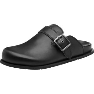 imageCoach Mens Buckle ClogCharcoalBlack