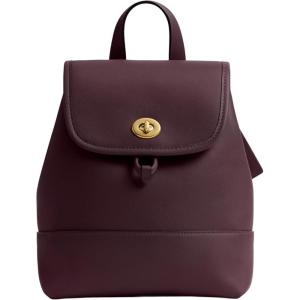 imageCoach Womens Turnlock Backpack B4Black Currant MediumB4Black Currant