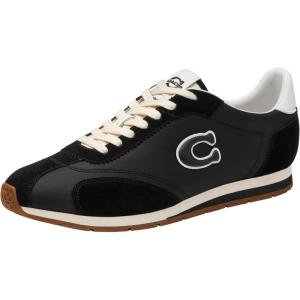imageCoach Mens Coach Flat SneakerBlackOptic White