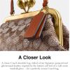 imageCoach Kisslock Frame Bag 16 in Crystal Signature Jacquard B4Burnished Amber