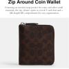 imageCoach Mens Zip Around Coin WalletMaple 2