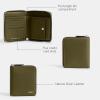 imageCoach Mens Zip Around Coin WalletOlive