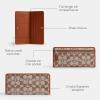 imageCoach Womens Crystal Signature Jacquard Essential Slim Wallet LHBurnished Amber