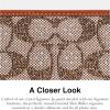 imageCoach Womens Crystal Signature Jacquard Essential Slim Wallet LHBurnished Amber