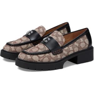 imageCOACH Womens Leah Platform LoafersCocoaBlack