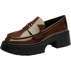 imageCOACH Womens Leah Platform LoafersSaddle