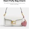 imageHeart Puffy Leather Bag Charm