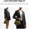 imagePolished Pebble Leather Lana Shoulder Bag 23