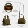 imagePolished Pebble Leather Lana Shoulder Bag 23